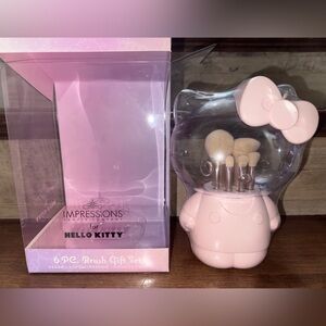 Super Cute 🥰 Hello Kitty x Impressions Collab MAKE UP 6 BRUSH SET HOLDER - Vegan